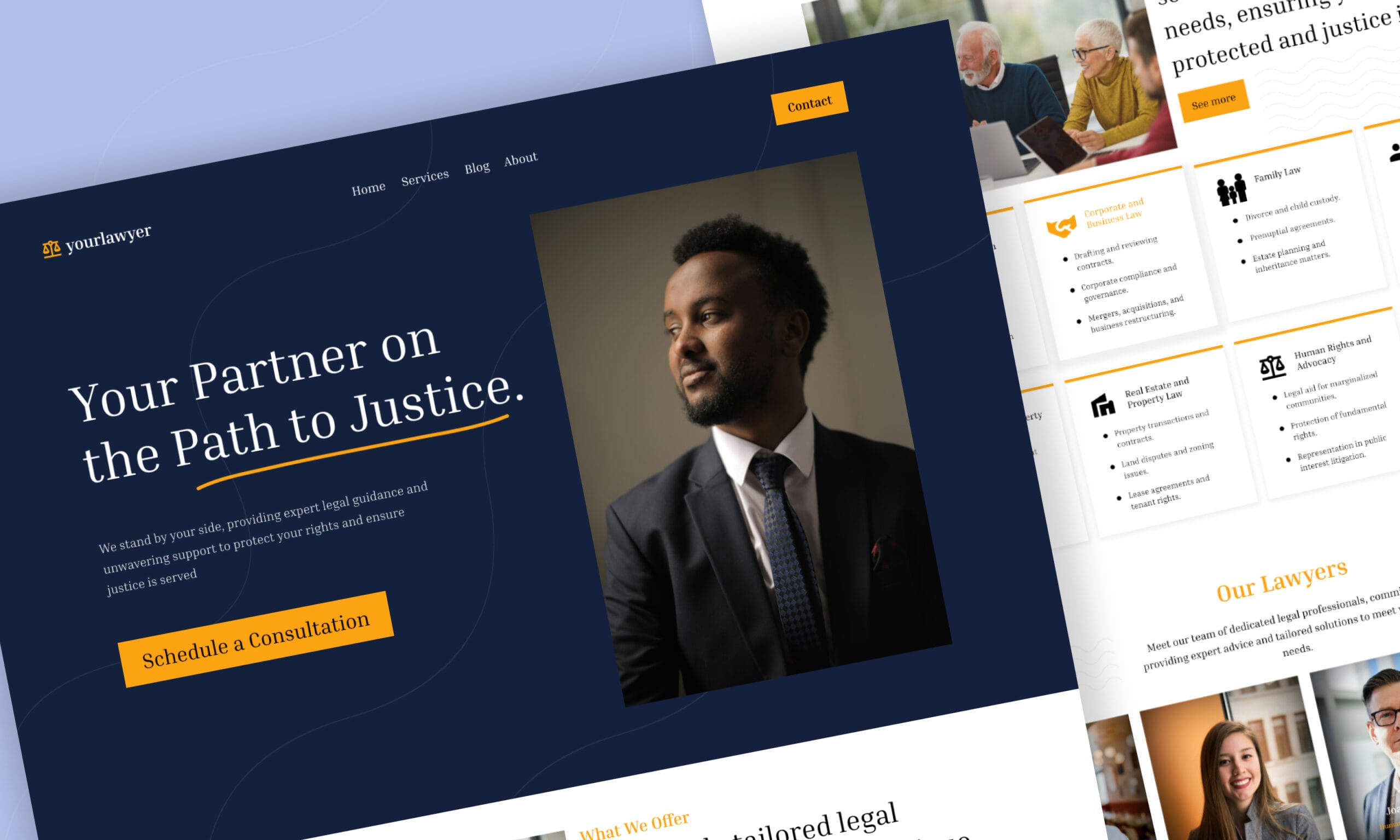 family law website Design