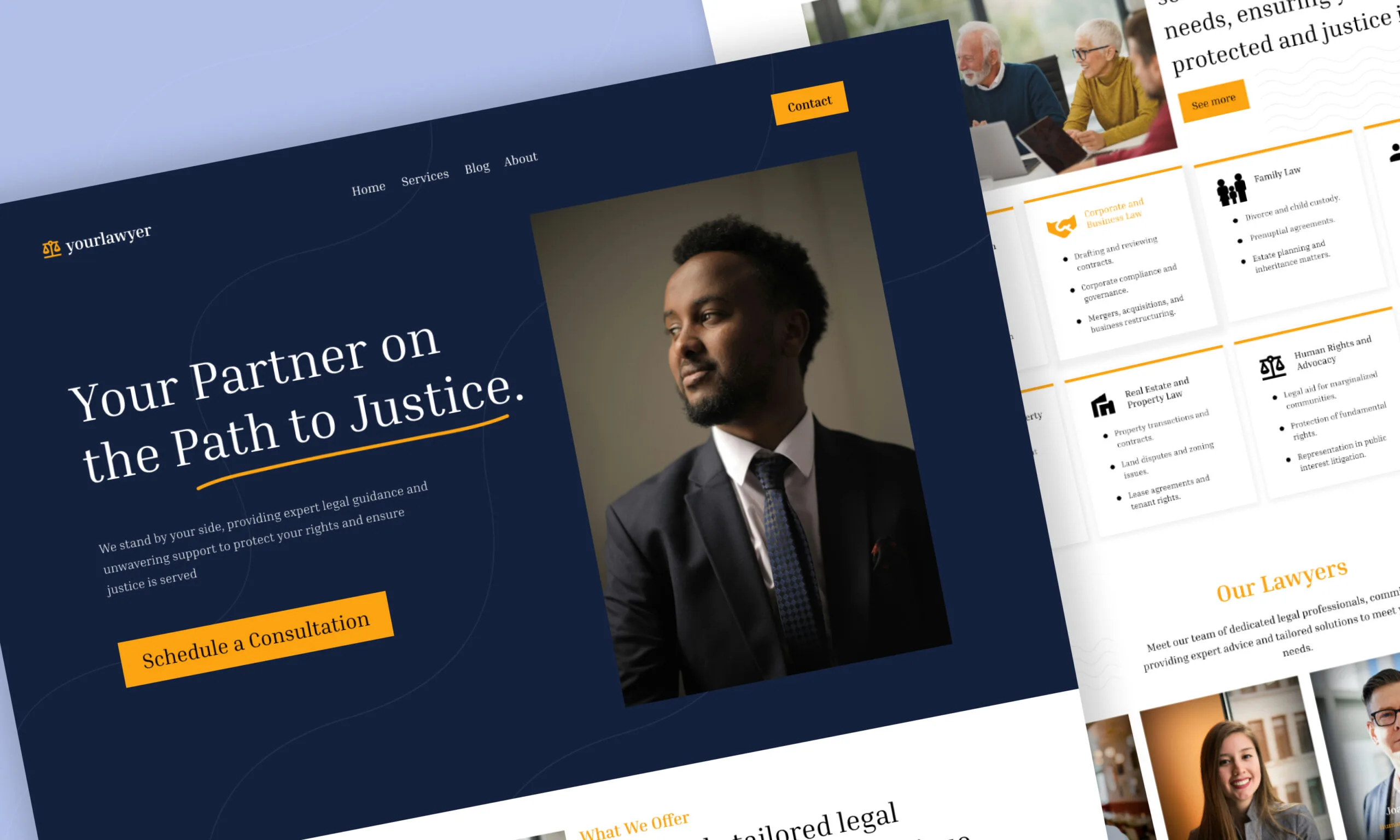 family law website Design