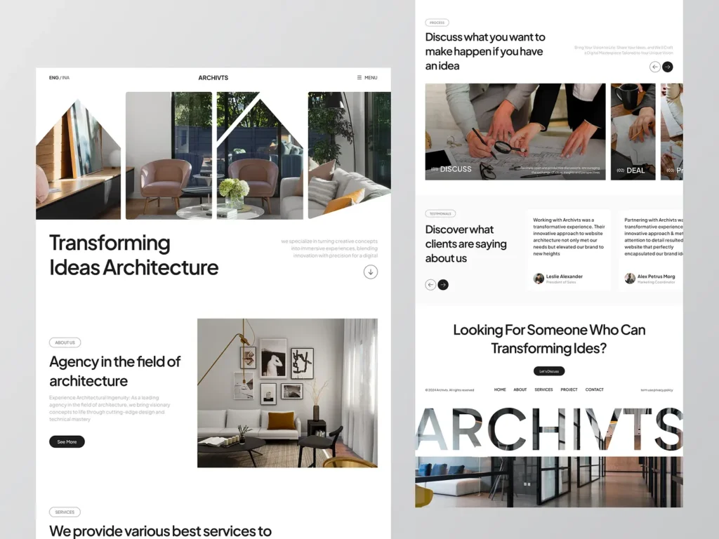 Custom Architecture website design services And Development