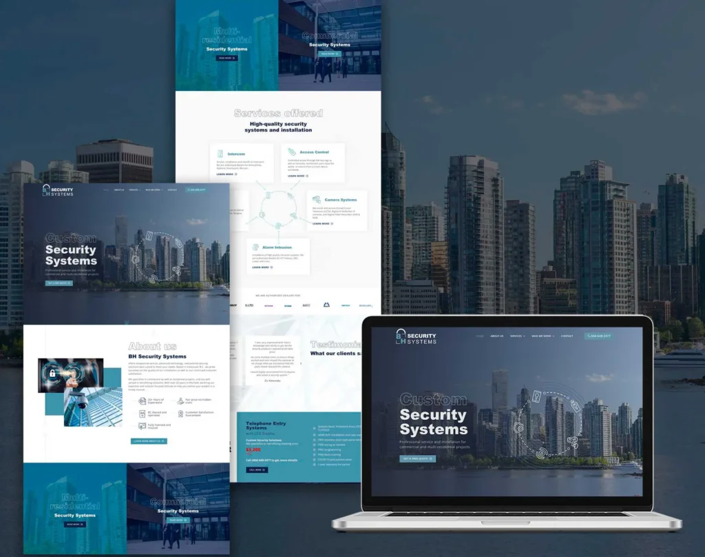 Custom B2B website design services and Development