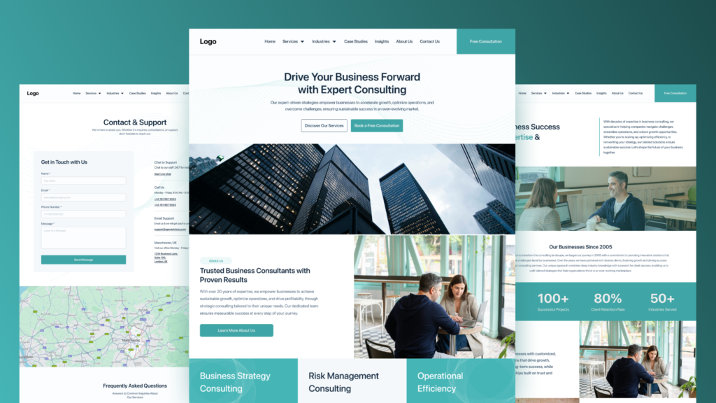 Custom Consulting website design Services and Development