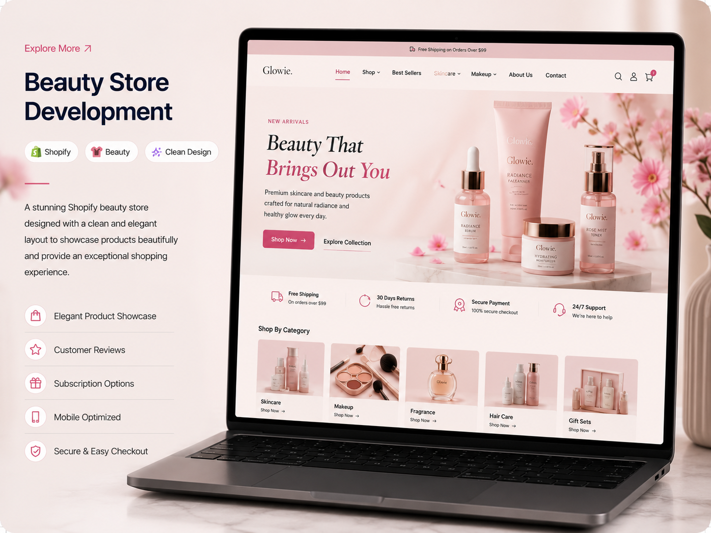 Shopify Development Services Beauty Store Development