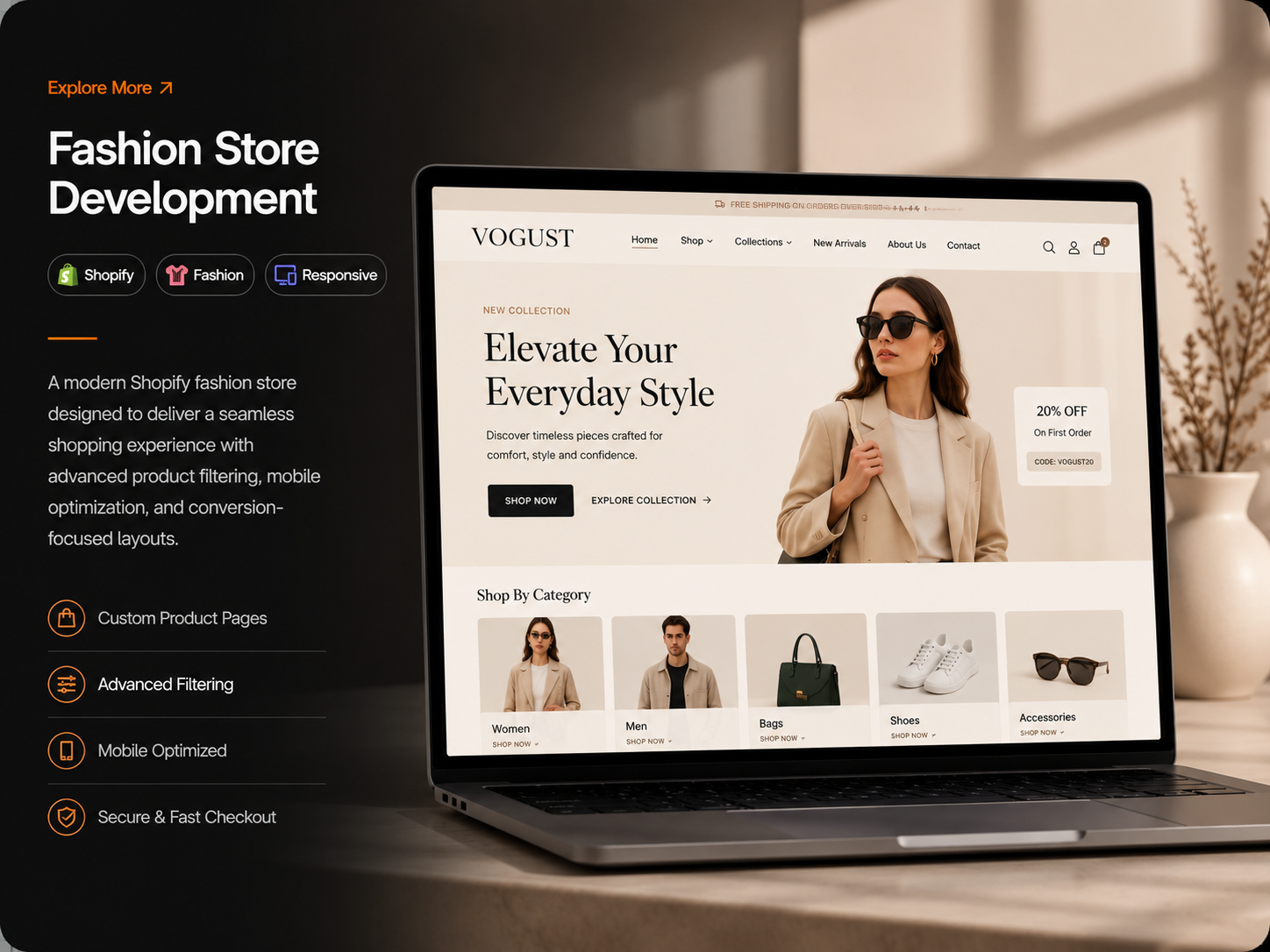 Shopify Development Services Fashion Store Development