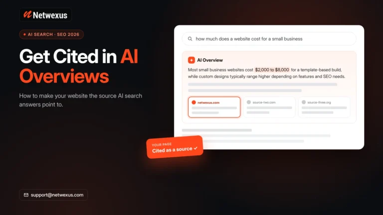 AI Overview search result citing a business website as a source