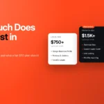 SEO pricing cards for local SEO, growth SEO and one-time SEO audit