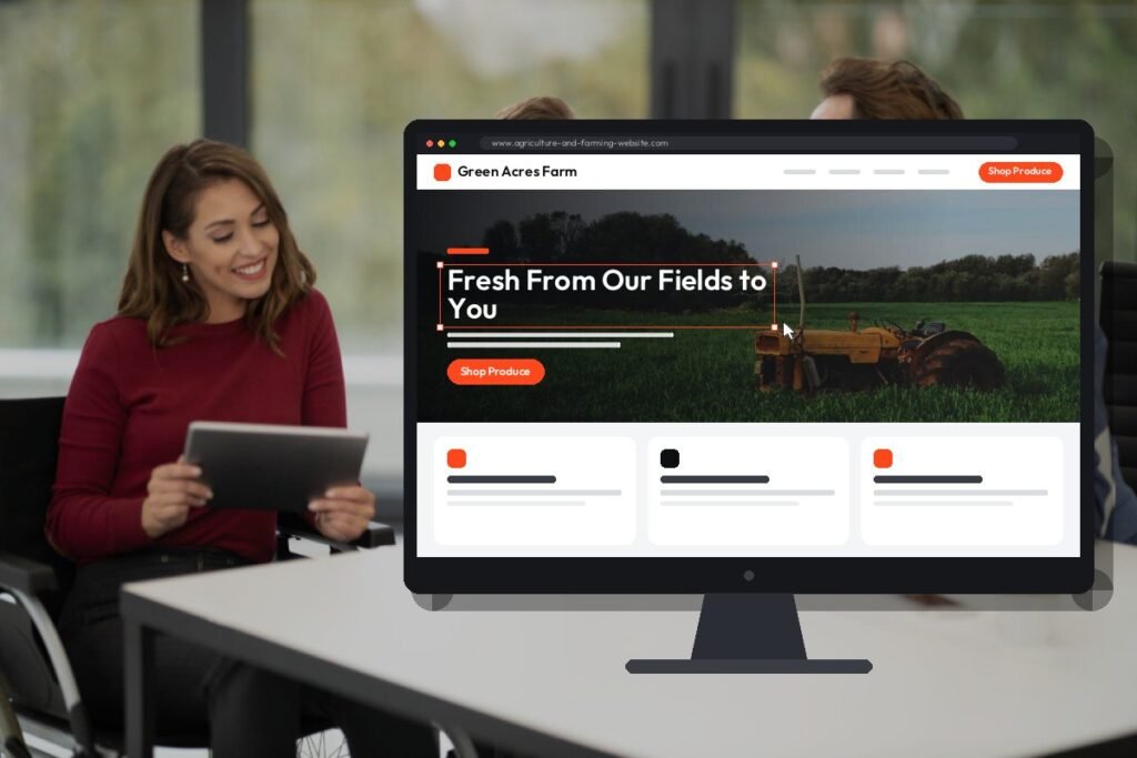Netwexus team designing a farm and agriculture website