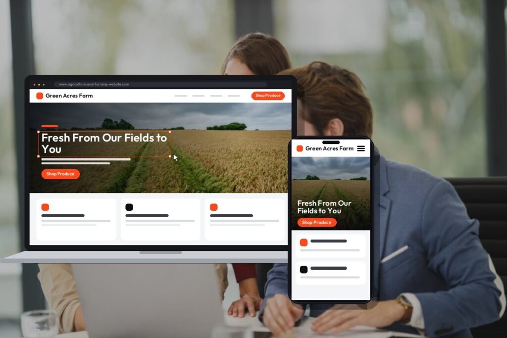 Custom farm and agriculture website design and development by Netwexus