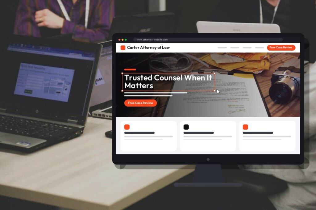 Netwexus team designing a attorney website