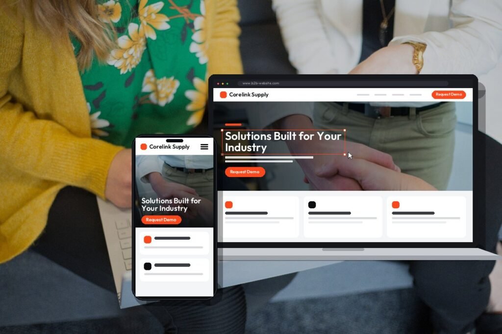 Custom b2b website design and development by Netwexus
