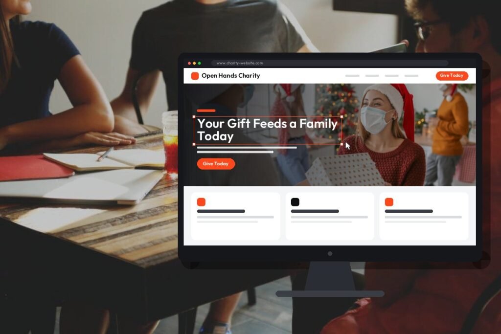 Netwexus team designing a charity website