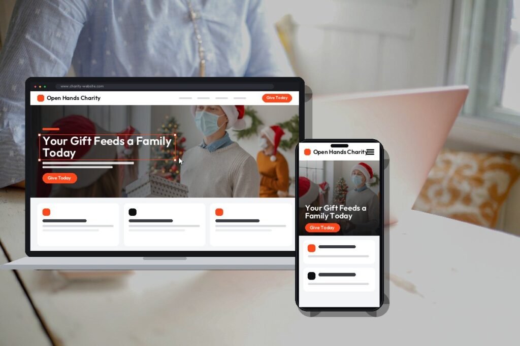 Custom charity website design and development by Netwexus
