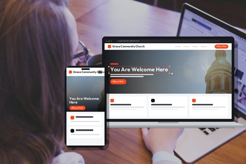 Custom church website design and development by Netwexus