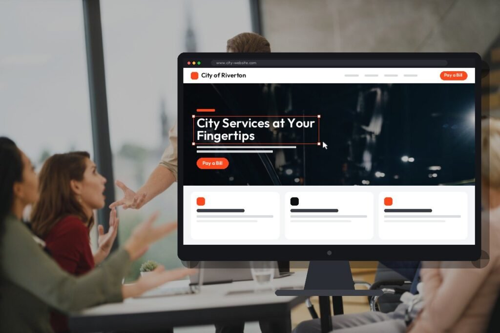 Netwexus team designing a city government website