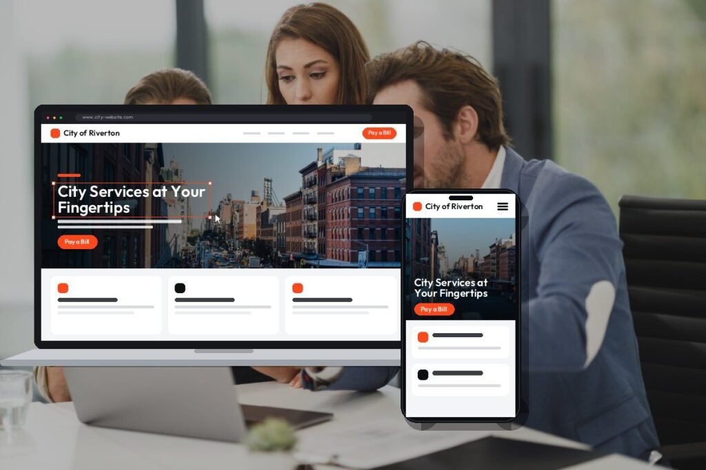 Custom city government website design and development by Netwexus