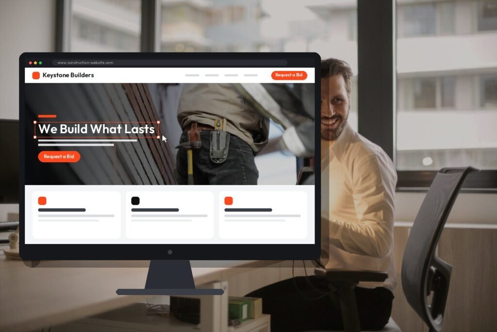Netwexus team designing a construction website