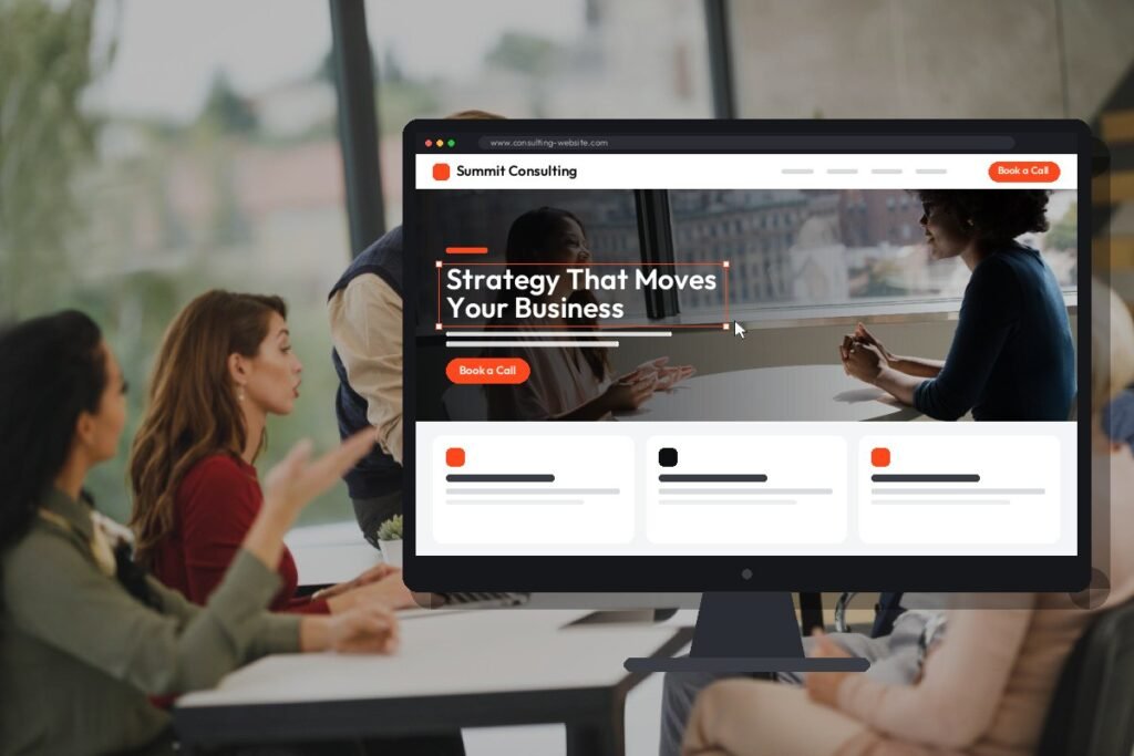 Netwexus team designing a consulting website