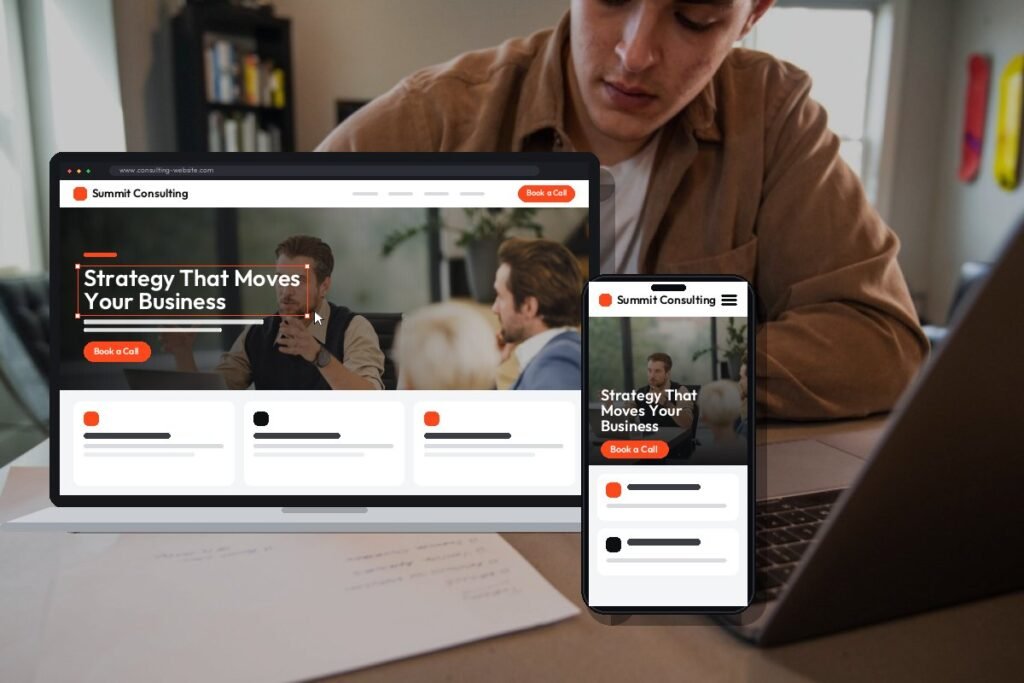 Custom consulting website design and development by Netwexus