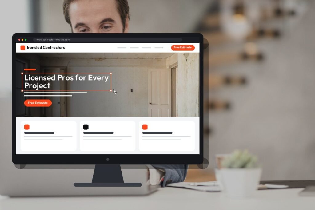 Netwexus team designing a contractor website