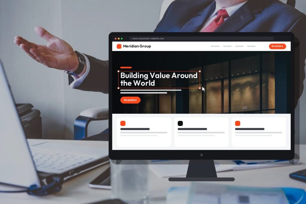 Netwexus team designing a corporate website