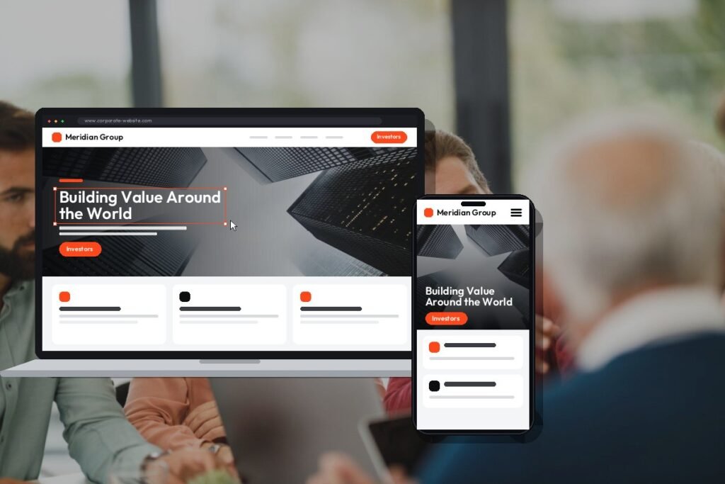 Custom corporate website design and development by Netwexus