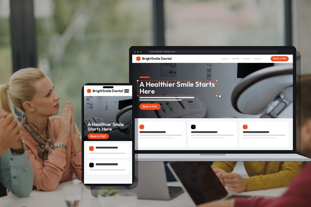 Custom dental website design and development by Netwexus