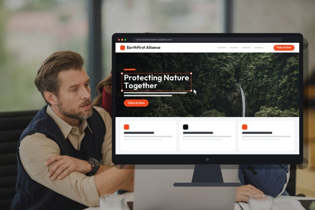 Netwexus team designing a environmental website