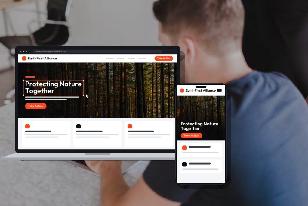 Custom environmental website design and development by Netwexus