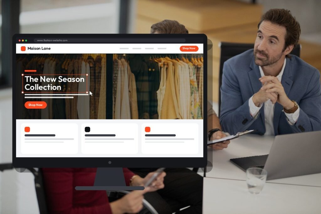 Netwexus team designing a fashion website