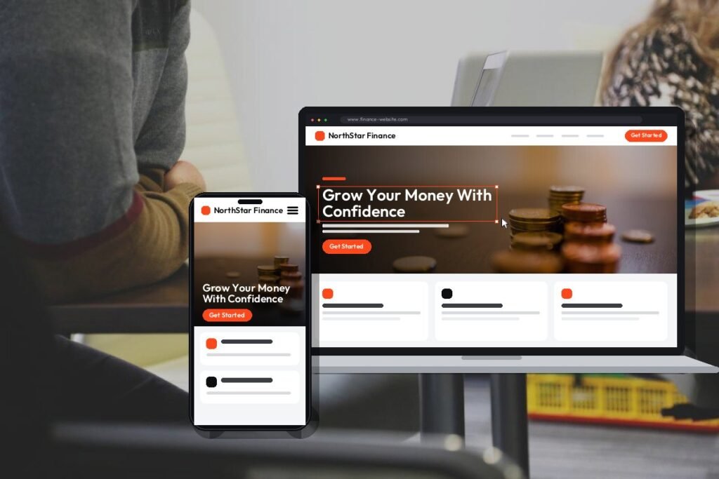 Custom finance website design and development by Netwexus
