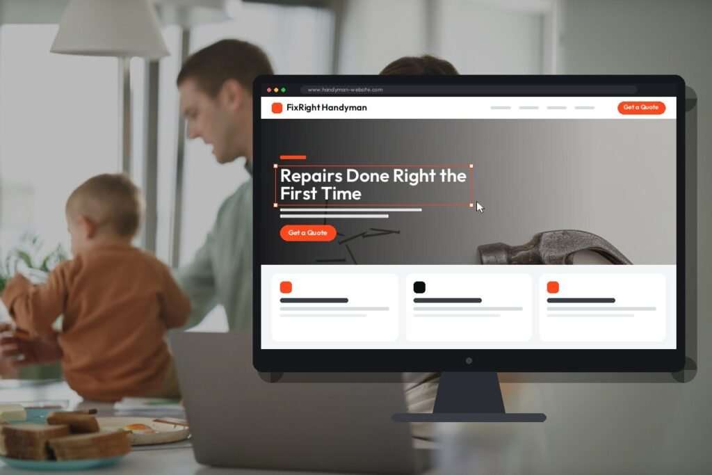 Netwexus team designing a handyman website