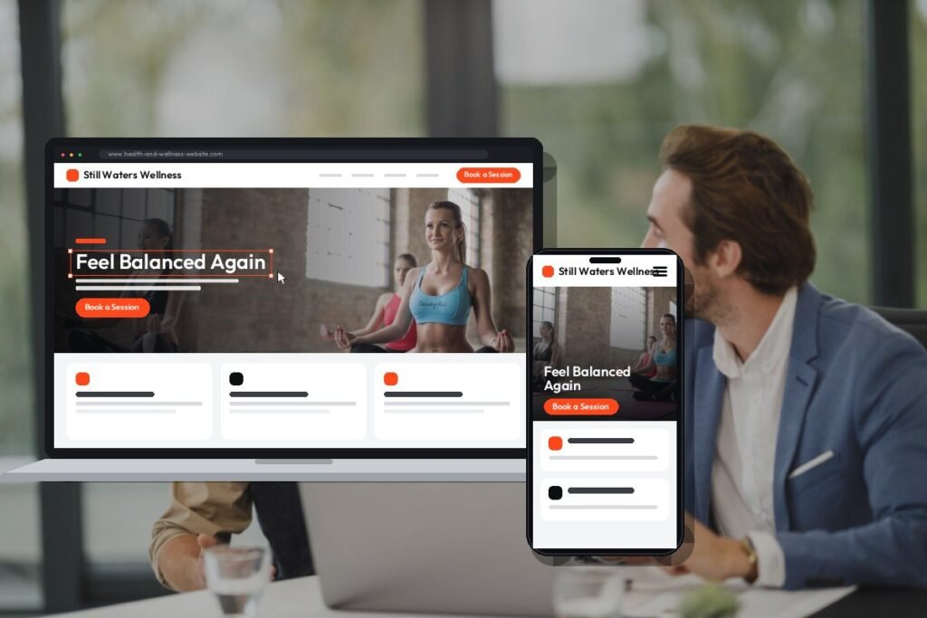 Custom wellness website design and development by Netwexus