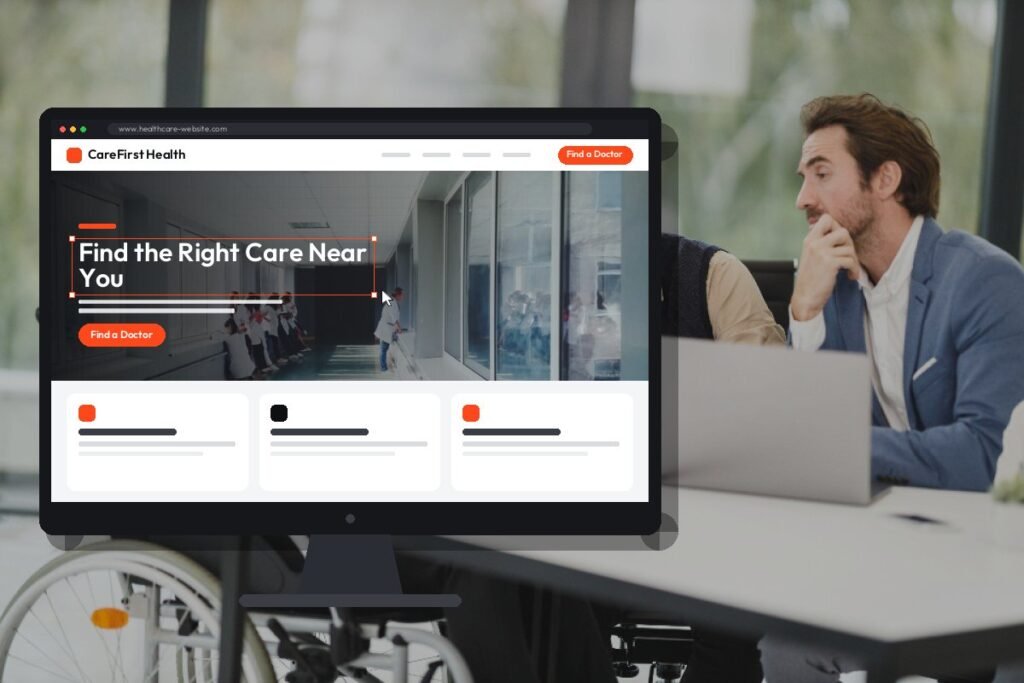 Netwexus team designing a healthcare website