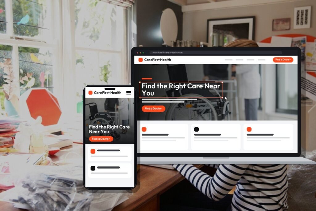 Custom healthcare website design and development by Netwexus
