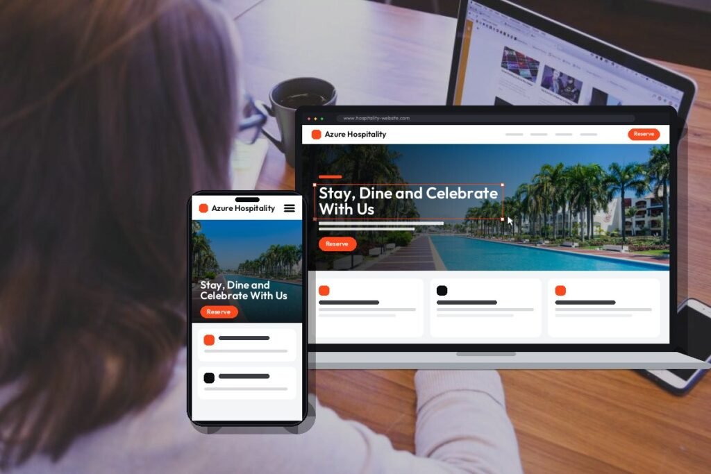 Custom hospitality website design and development by Netwexus
