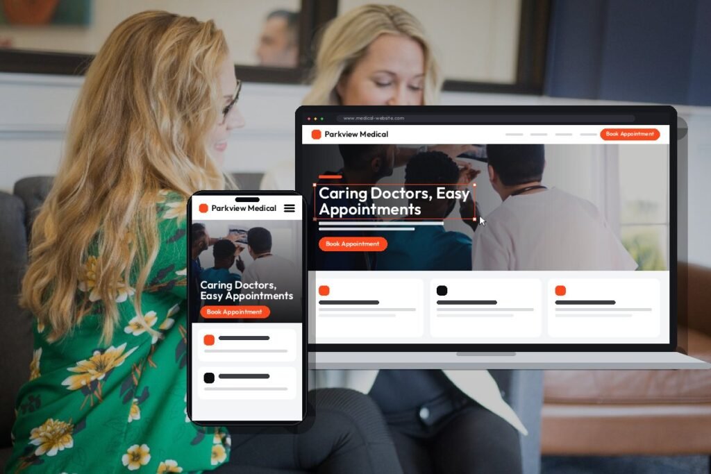 Custom medical practice website design and development by Netwexus
