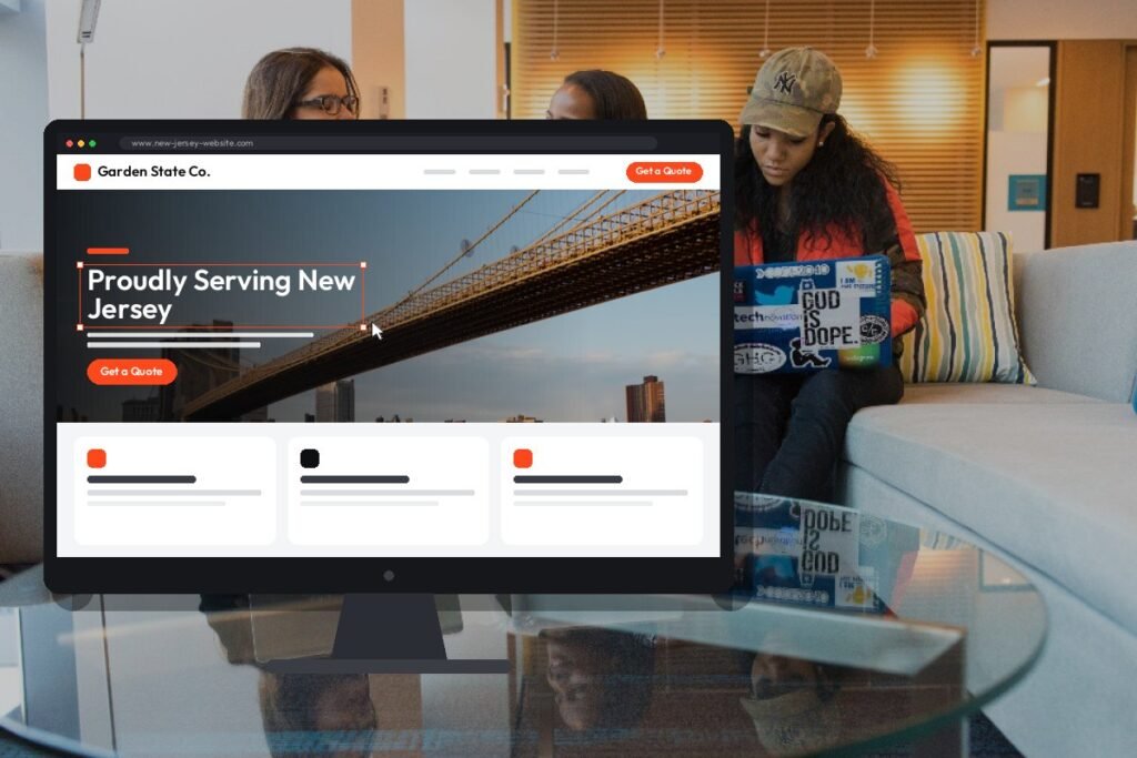 Netwexus team designing a new jersey website