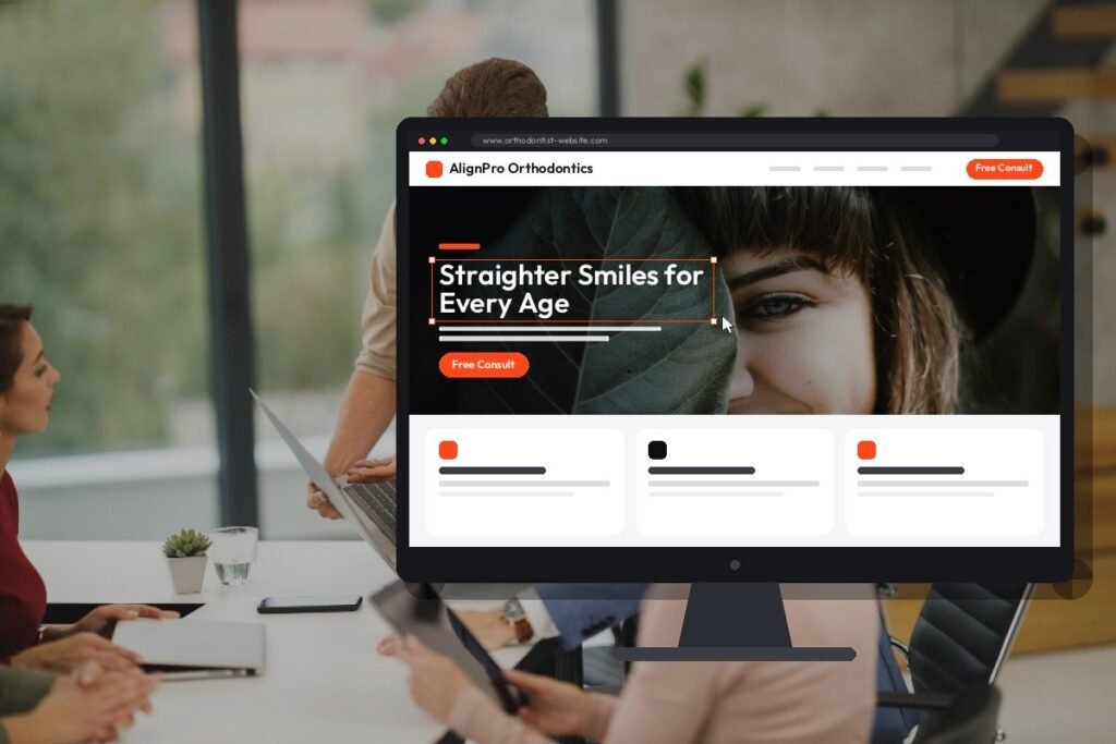 Netwexus team designing a orthodontist website