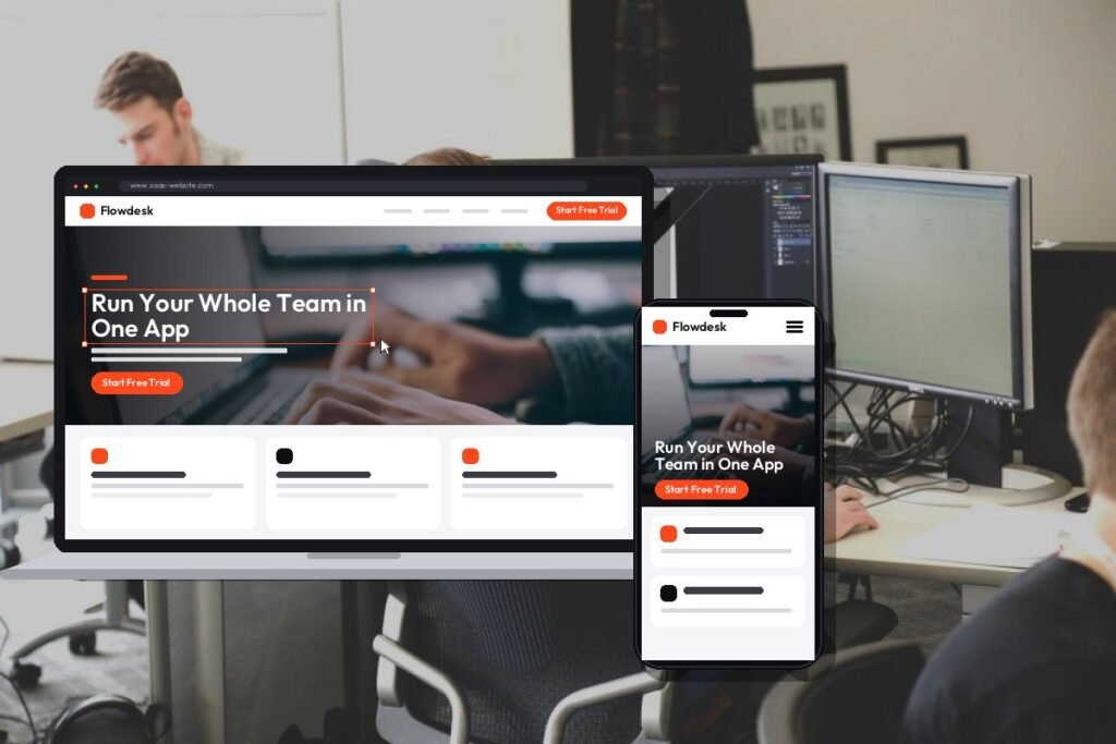 Custom saas website design and development by Netwexus