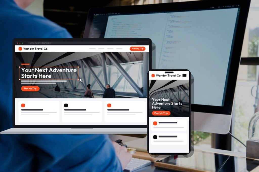 Custom travel agency website design and development by Netwexus